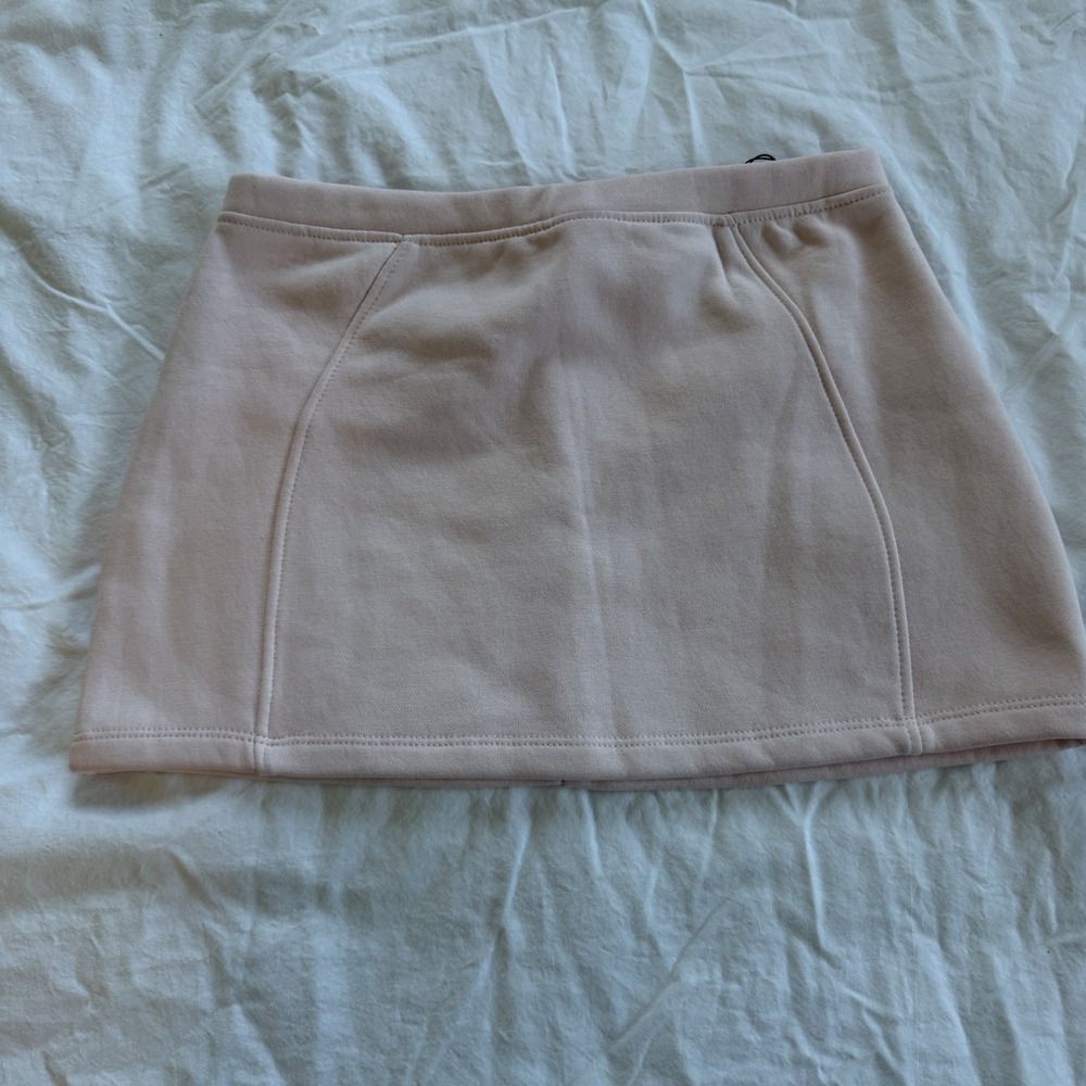 ZARA Pink Mini‎ Skirt Womens Small Blush Back Zip NWT